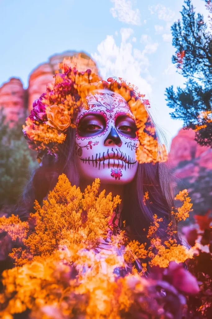 Sedona Advertising Agency Imagery Dia de los Muertos at Tlaquepaque Sedona Arizona