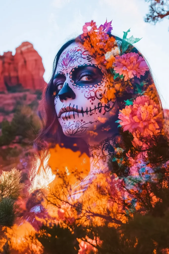 Dia de los Muertos at Tlaquepaque Sedona, Imagery from Sedona Advertising Agency